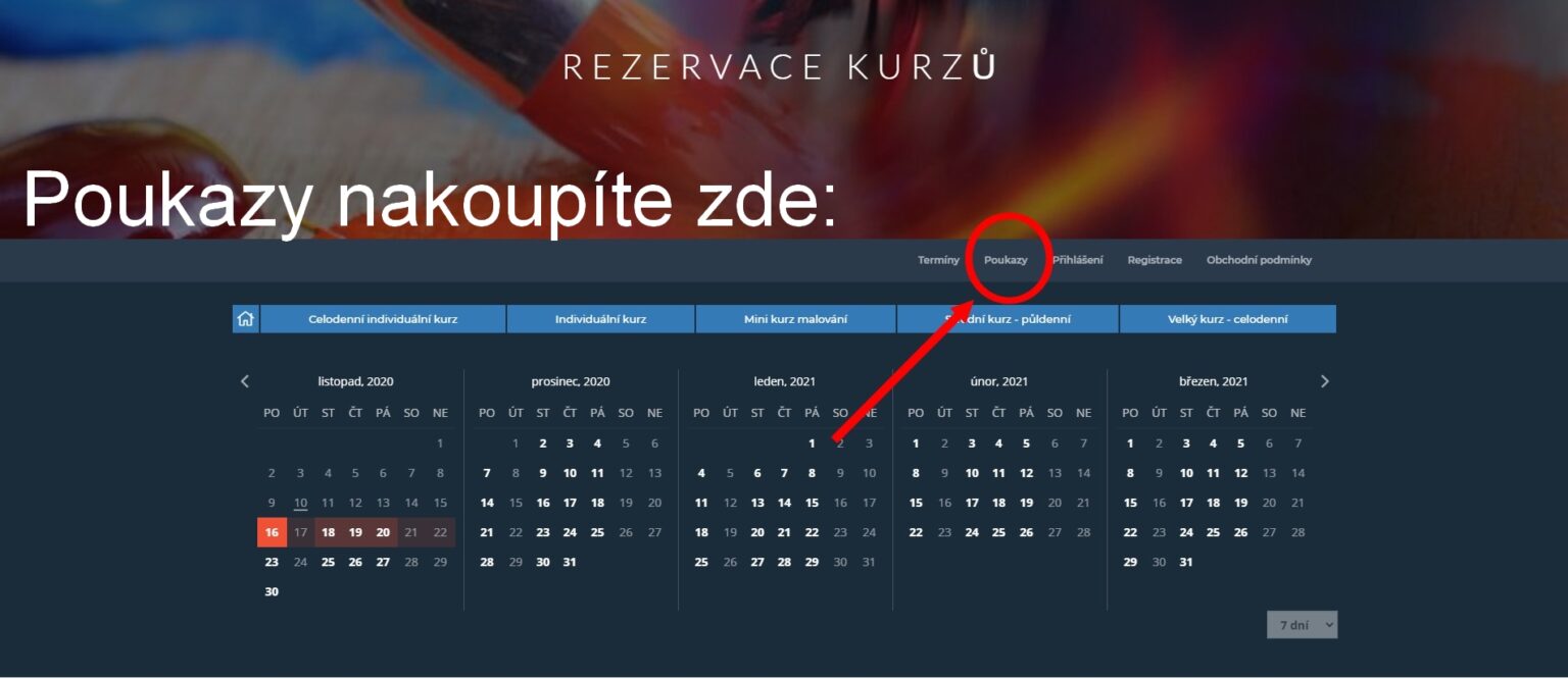 Nákup poukazů