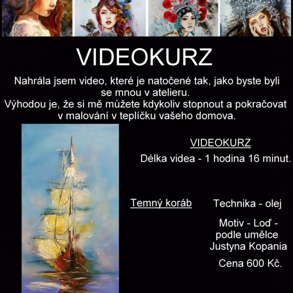Videokurz malování - Temný koráb