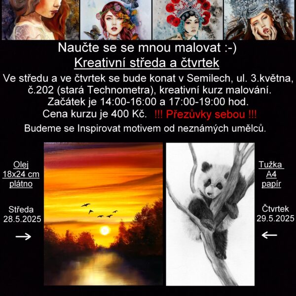Mini kurzy malování - 28.-29.5.2025