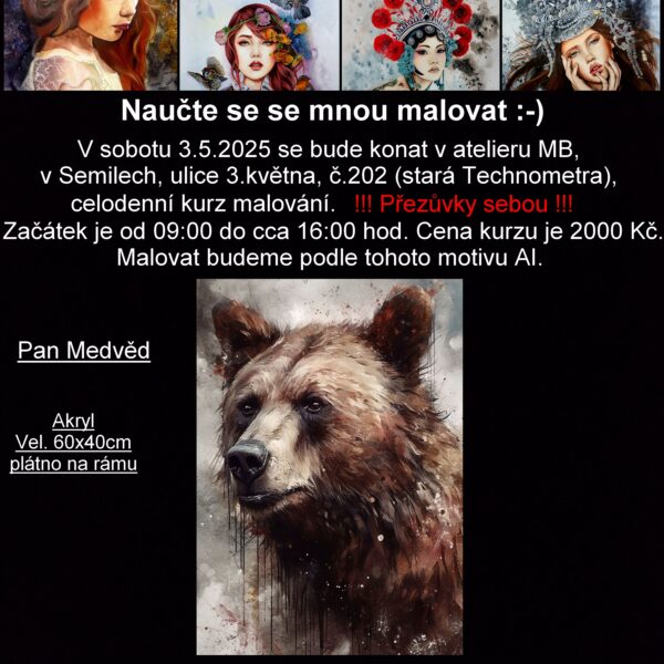 Celodenní kurz malování - 3.5.2025