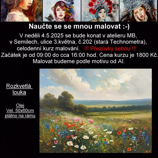 Celodenní kurz malování - 4.5.2025