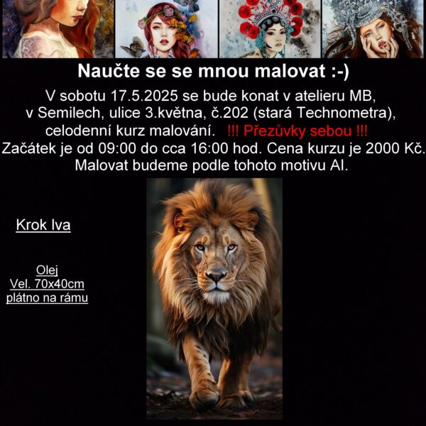 Celodenní kurz malování - 17.5.2025