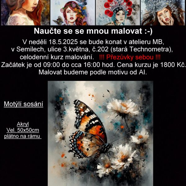 Celodenní kurz malování - 18.5.2025