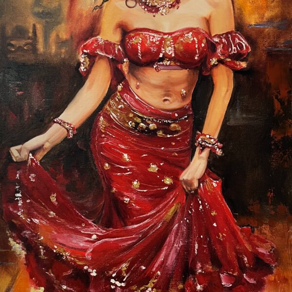 Hispánská tanečnice flamenca