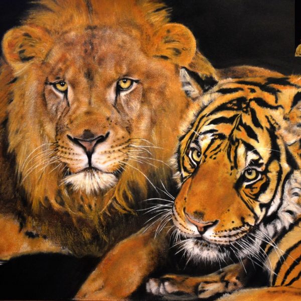 Lev s tygrem