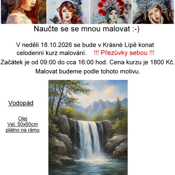 Celodenní kurz malování - 18.10.2026